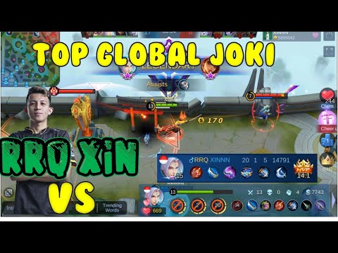 RRQ XIN VS Top Global Joki Ling Super FAst Hand Show Mobile Legend 2020