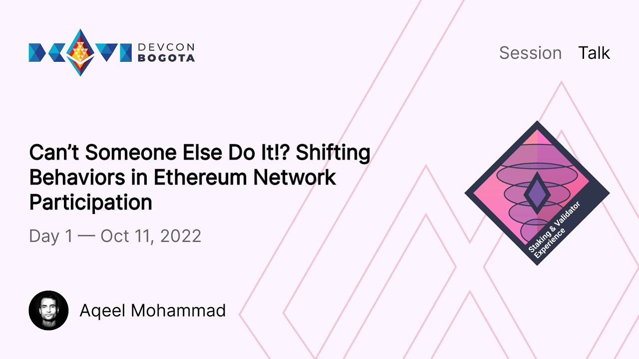 Can’t Someone Else Do It!? Shifting Behaviors in Ethereum Network Participation preview