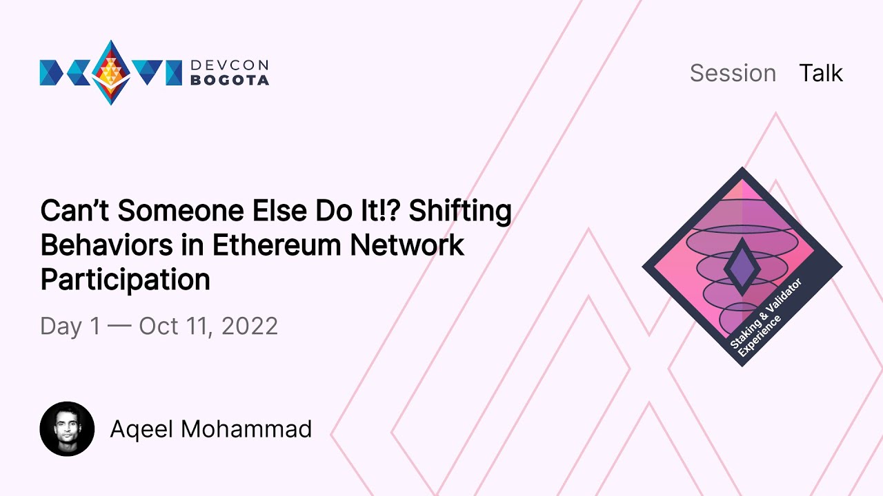 Can’t Someone Else Do It!? Shifting Behaviors in Ethereum Network Participation preview