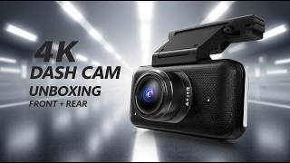 4K Dual Dash Cam Front & Rear Unboxing | WiFi GPS Car Camera with Touch Screen