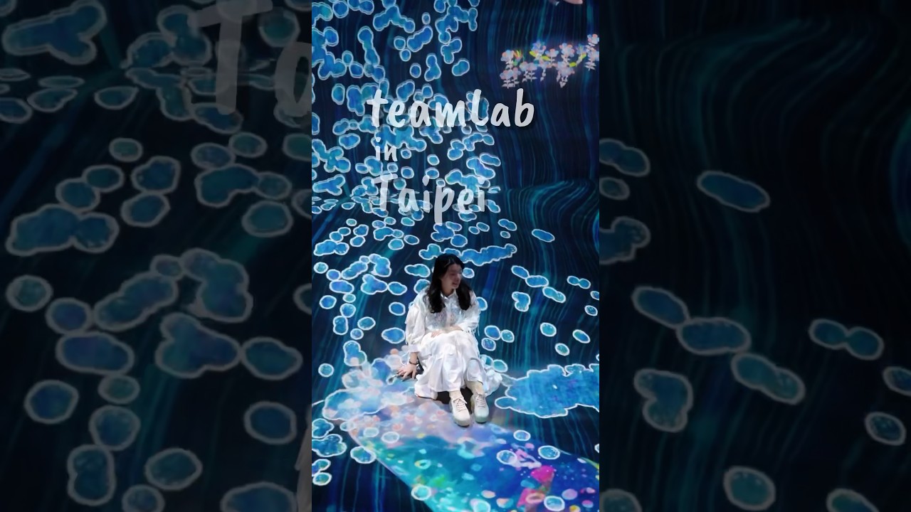 免飛日本✈️「teamLab」來到台北囉！ #台北展覽 #台北景點 #teamlab