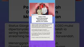 Status CEO Dipertanyakan Netizen, Giorgio Antonio Pacar Sarwendah Klaim Punya Banyak PT
