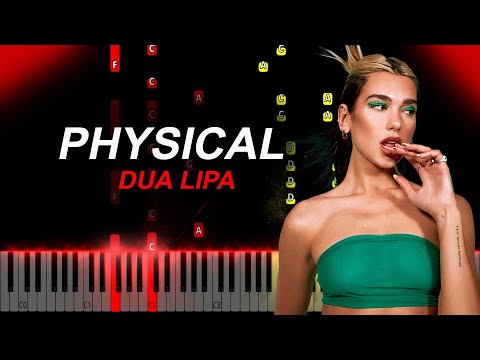 Dua Lipa - Physical Piano Tutorial | Wednesday