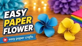 How to Make a Paper Flower Step by Step 🌸 Easy DIY Paper Flower Tutorial for Beginners