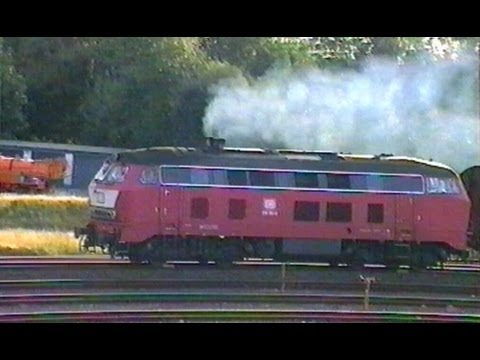 Deutsche Bundesbahn - Diesel-Power auf der Insel Sylt / BR 218 - Eisenbahn 1990