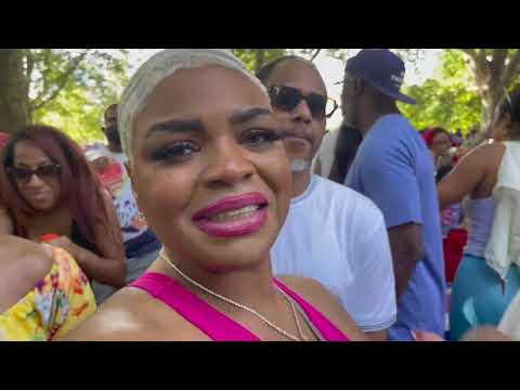 Walk in arrival to drumming circle @Soul Summit 20 Yr - Fort Greene Park Brooklyn NYC July 10, 2022