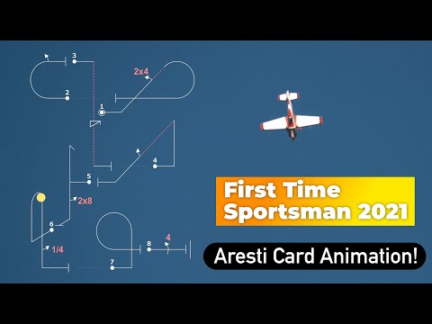 First Time Flying Sportsman Aerobatics || Aresti Card Animation!!