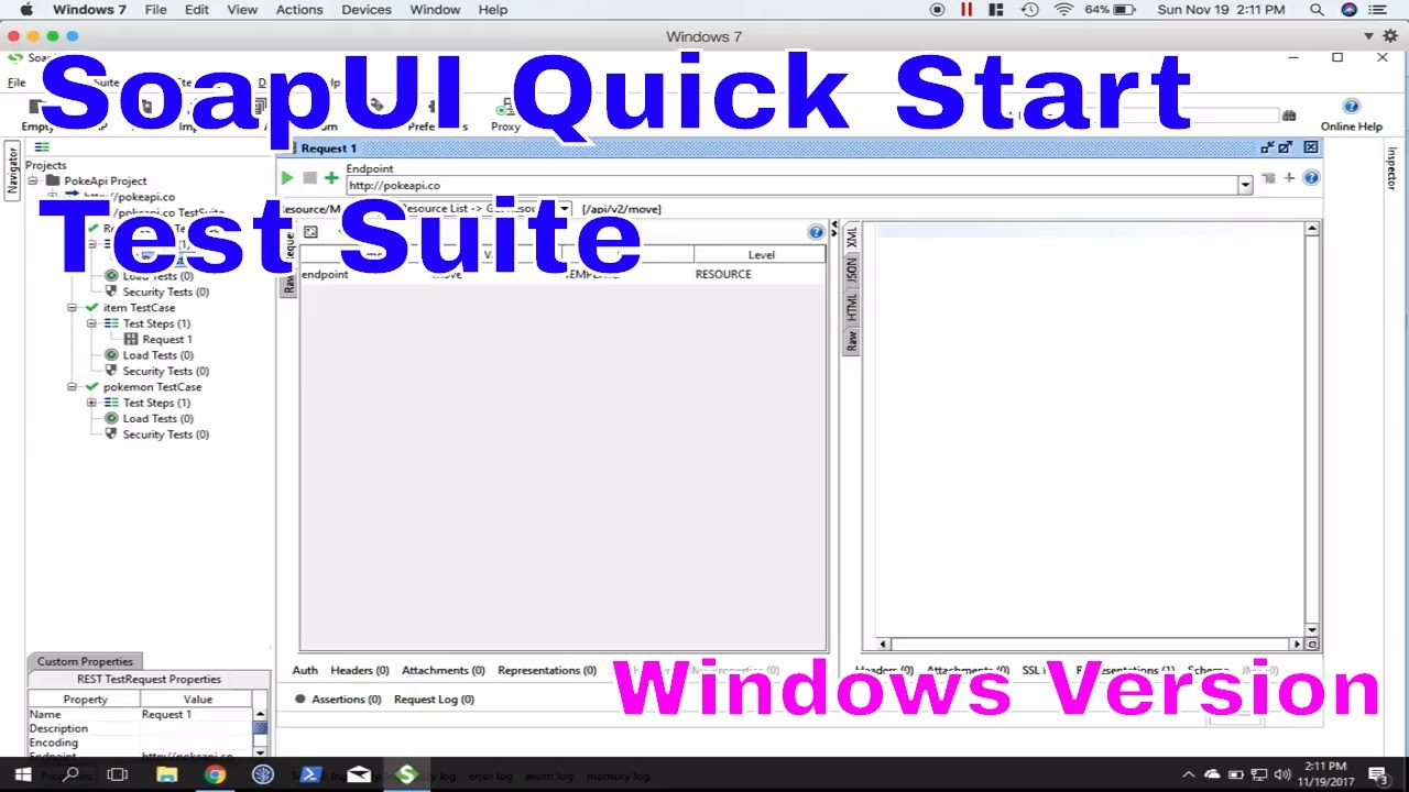 Testing REST API with SoapUI OpenSource - Part 5 - Test Suite - Windows