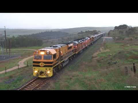 Five locomotives on GWA Grain Trains in the Adelaide Hills