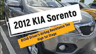 B1346 DRIVER'S AIRBAG RESISTANCE TOO HIGH (1ST STAGE). DIAGNOSED AND REPAIRED VIDEO