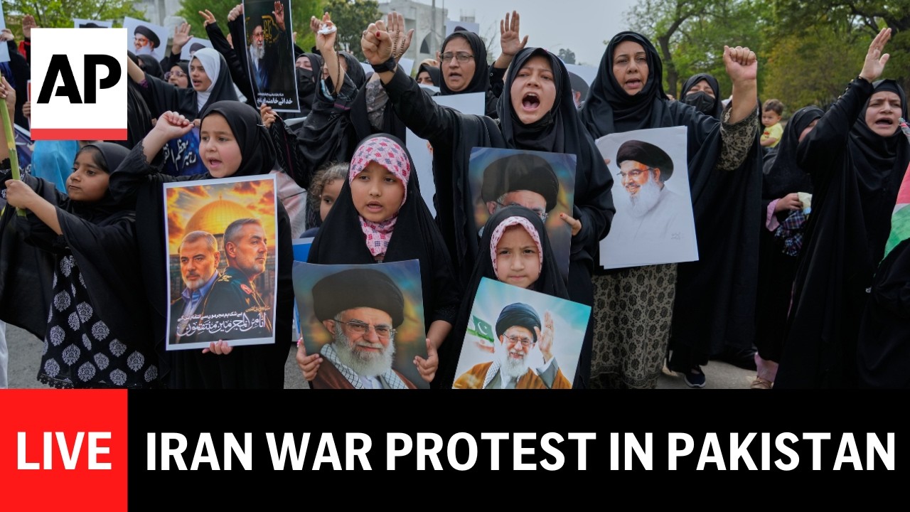 Video | LIVE: Iran war protest in Pakistan