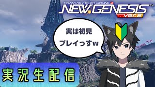 【PSO2 NGS】ニュージェネ初心者だけどやっていくぜぇえ！！！　【新人Vtuber 守月獣夜】