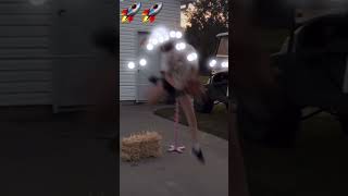 riding my new pony, mercedes! ​⁠@soleilhobbyhorses5640  🥰#fyp #hobbyhorse