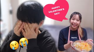 MY KOREAN HUSBAND’S REACTION TO MY VALENTINE’S DAY PRESENT💝|KORPHIL COUPLE🇰🇷🇵🇭