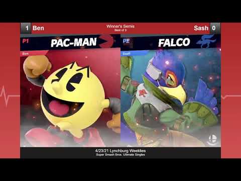 LSW - Ben (Pac-Man) vs Sash (Falco) - Winners Semis - Ult Singles (4/23/21)