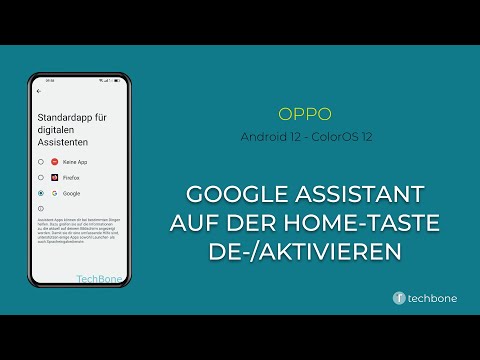 Google Assistant auf der Home-Taste de-/aktivieren - Oppo [Android 12 - ColorOS 12]