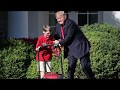 11 Year Old Mows Rose Garden Lawn At White House For Trump
