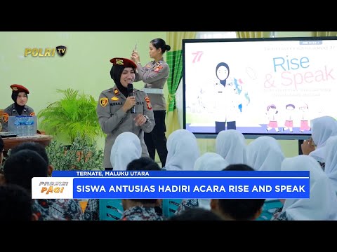 POLWAN POLDA MALUT LAKSANAKAN KAMPANYE RISE AND SPEAK DI SMA NEGERI 10 KOTA TERNATE