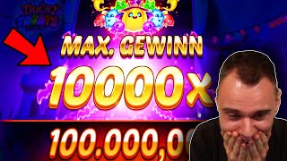 👻 HALLOWEEN SLOT EXPLODIERT!! 🎃💥 100K BIG WIN bei TRICKY  TREATS 🍭🔥| Casino Slot Stream Highlights