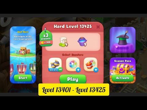 Gardenscapes ( Level 13401 - Level 13425 ) - All Puzzles - Gameplay PART - 583
