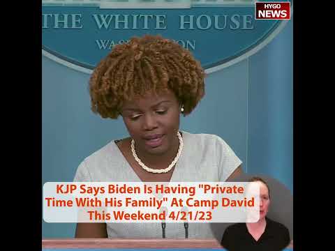 Karine Jean-Pierre Says Biden Is Having 'Private Time With His Family' At Camp David This Weekend