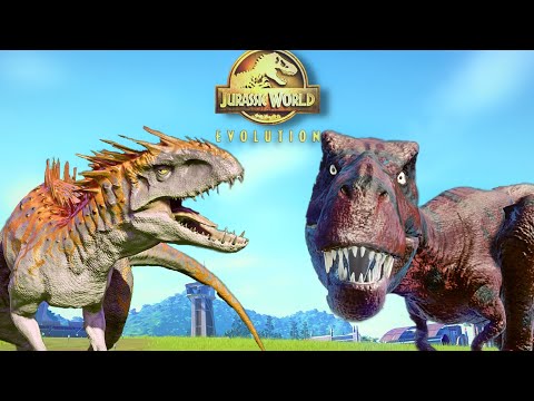 100 T-REX  vs. 100 INDOMINUS REX -- EPIC BATTLE ROYALE  -  DINOSAUR FIGHT  -  BREAKOUT  [4K 60FPS]