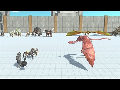 2 VS 1 MUTANT PRIMATES WITH ALIEN EXOTICA VS FANTASY - Animal Revolt Battle Simulator