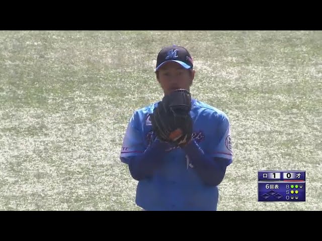 【6回表】マリーンズ・唐川 低目いっぱいへのストレートで見逃し三振!! 2017/4/23 M-Bs