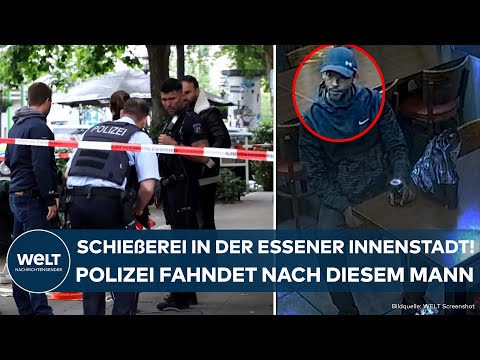 NRW: Schüsse in der Essener Innenstadt! Polizei fahndet - Täter auf der Flucht!