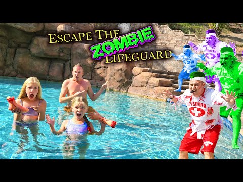 Escape the Zombie Lifeguard!!!