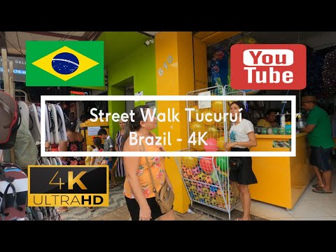 🇧🇷 Street Walk  Tucuruí - Brazil 4K