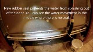 Frigidaire dishwasher lower door seal leak repair test
