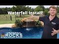 Universal Rocks Swimming Pool Waterfall Install Oasis