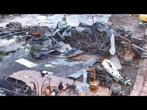 Acidente em Gramado assista as imagens aereas do local da queda do aviao no Rio Grande do Sul