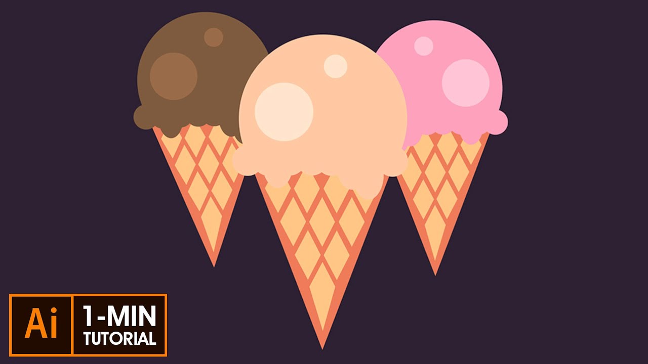 Ice Cream Cone - Illustrator Tutorial | Adobe Creative Cloud