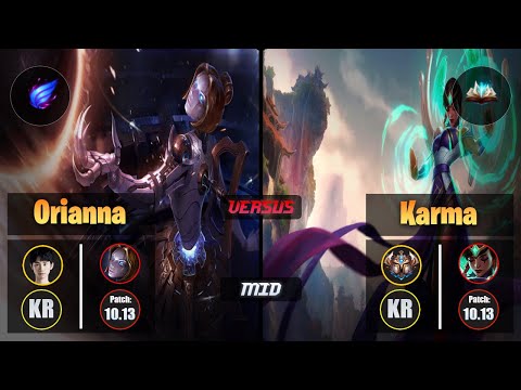 Doinb ORIANNA (Mid) [Phase Rush] VS KARMA - Challenger KR Patch 10.13