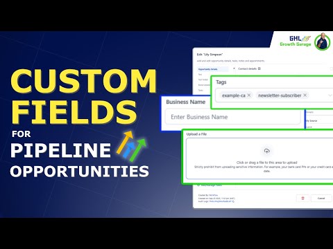 How to Create Custom Fields for Pipeline Opportunities in GoHighLevel