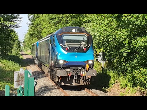 68026 & Mk5A Trailer TP14 on the Donnington Branch for the Railfreight Terminal