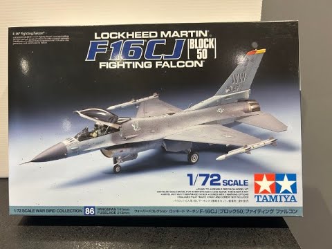 TAMIYA 1:72 SCALE F16CJ FIGHTING FALCON - FULL COMPLETED BUILD