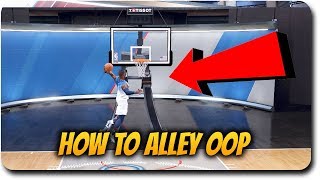 HOW TO ALLEY OOP DUNK in NBA Live 18 Tutorial Gameplay "THROW  AN ALLEY OOP OFF THE BACKBOARD"