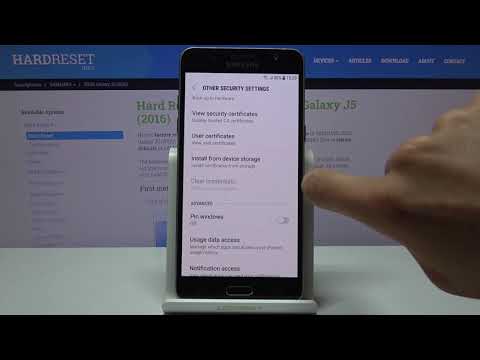 How to Clear Credentials in SAMSUNG Galaxy J5 (2016) – Remove All Certificates