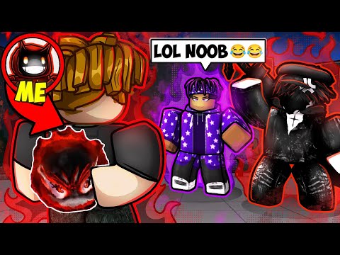 Logging Into A NOOB ACCOUNT to TROLL MY FRIENDS in ROBLOX The Strongest Battlegrounds...