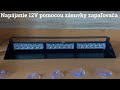 Výstražné svetlo 12V / 24V - 18x3W LED oranžový Predátor (490x55x120mm) - Video Youtube