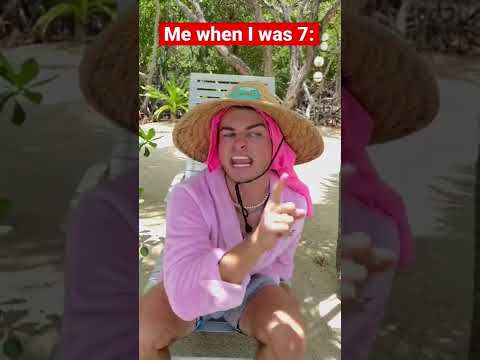 WHEN I WAS YOUNGER AT THE BEACH 😂 - #shorts