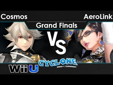 Cyclone 1 - Cosmos (Corrin) vs AeroLink (Bayonetta) Grand Finals - Smash 4