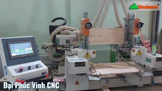 Mộng dươn 2 đầu 4 dao, phay mộng dương và làm khe chống nứt trong 1 công đoạn | WM-D200FR