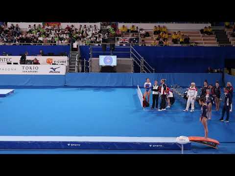 FRA Tumbling 15 16 Women 1st C Briere Vetillard Finals 2019 WAGs Tokyo