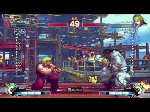 KichijyojiKEN [Ken] vs - R - [Balrog] SSF4 Japanese Online Ranked Matches - TRUE-HD