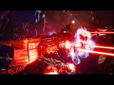 Chaos vs Imperial Navy! - Massive Battle, Skirmish Gameplay, Battlefleet Gothic Armada 2