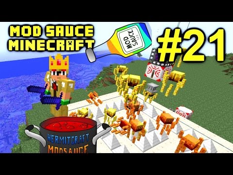 Minecraft Mod Sauce Ep. 21 - Mob Grinder MFR !!! ( HermitCraft Modded Minecraft )